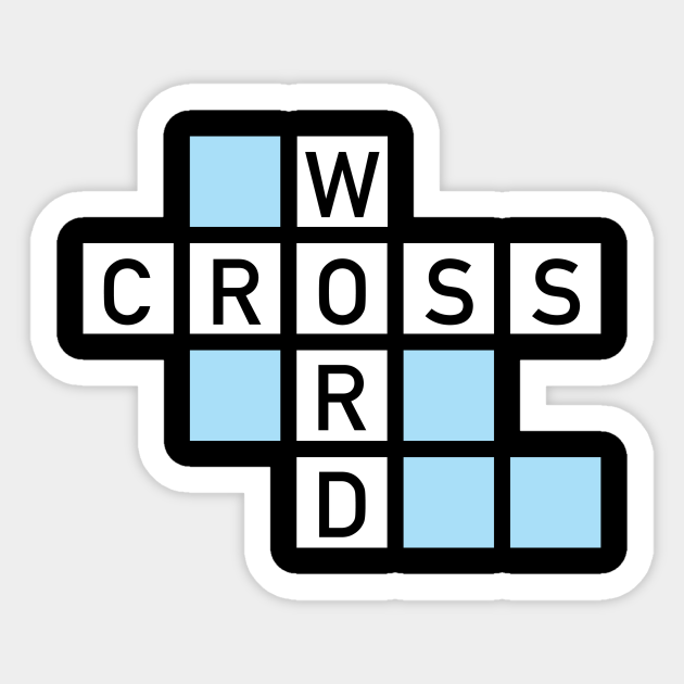 Crossword puzzle Crossword Puzzles Sticker TeePublic UK